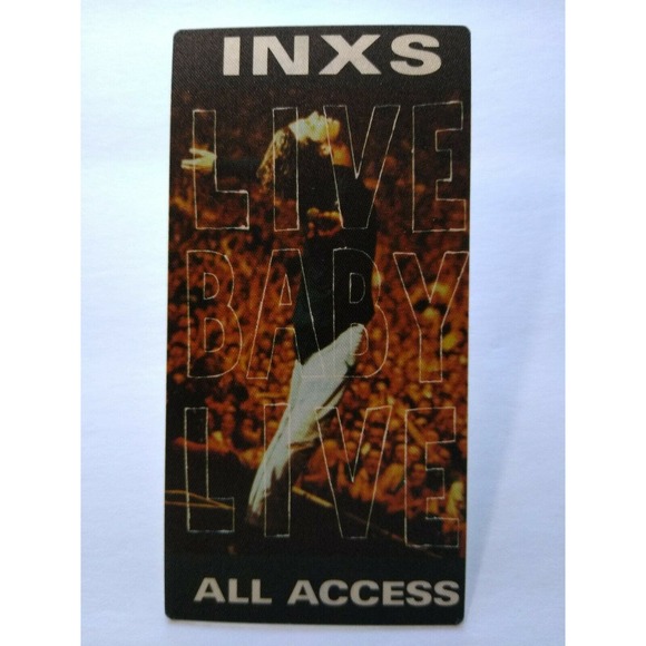 INXS Live Baby Live Backstage Pass Original Film All Access New Wave Pop Rock - Picture 4 of 4